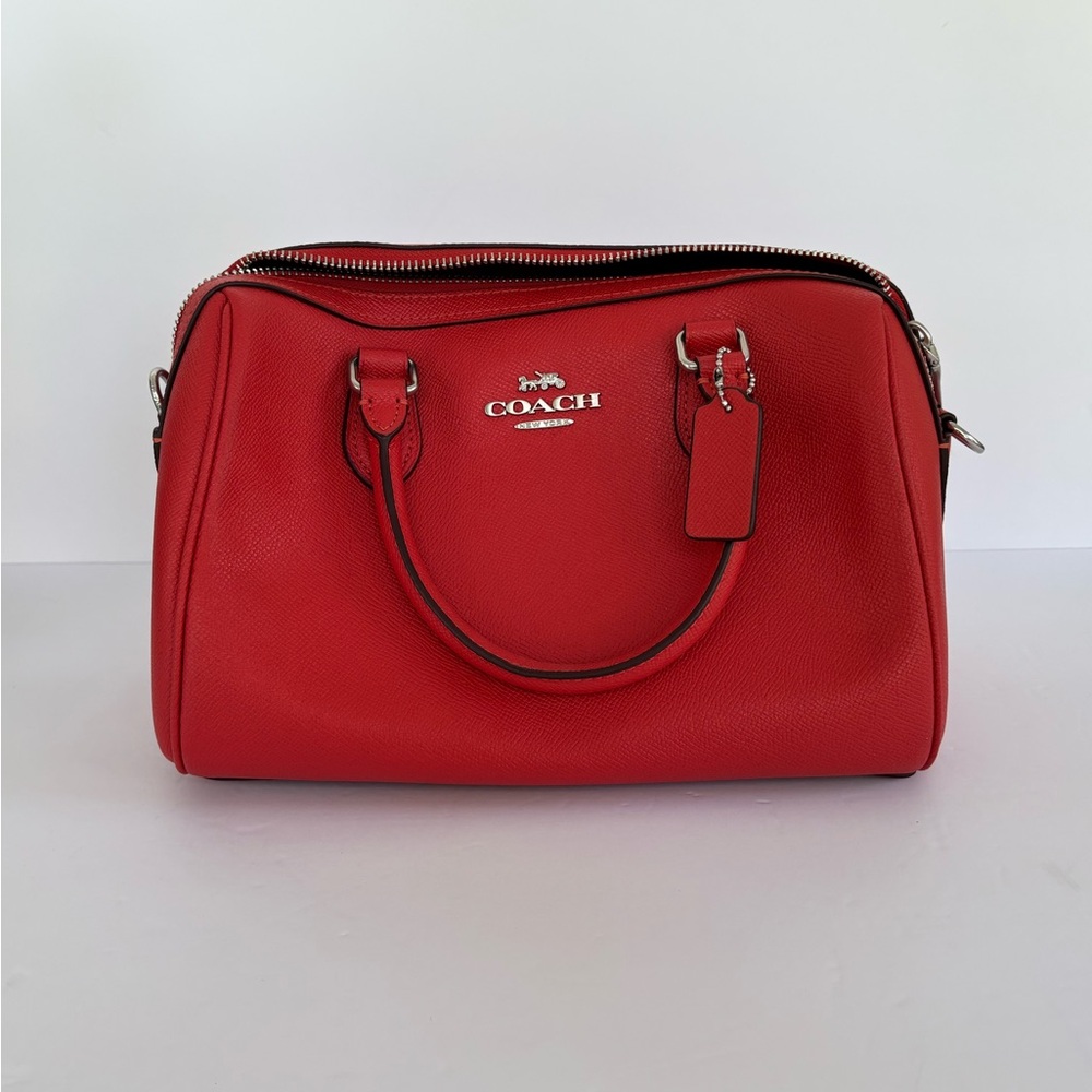 Coach Rowan Satchel Colorblock Miami Red (CH282) - Picture 3 of 7